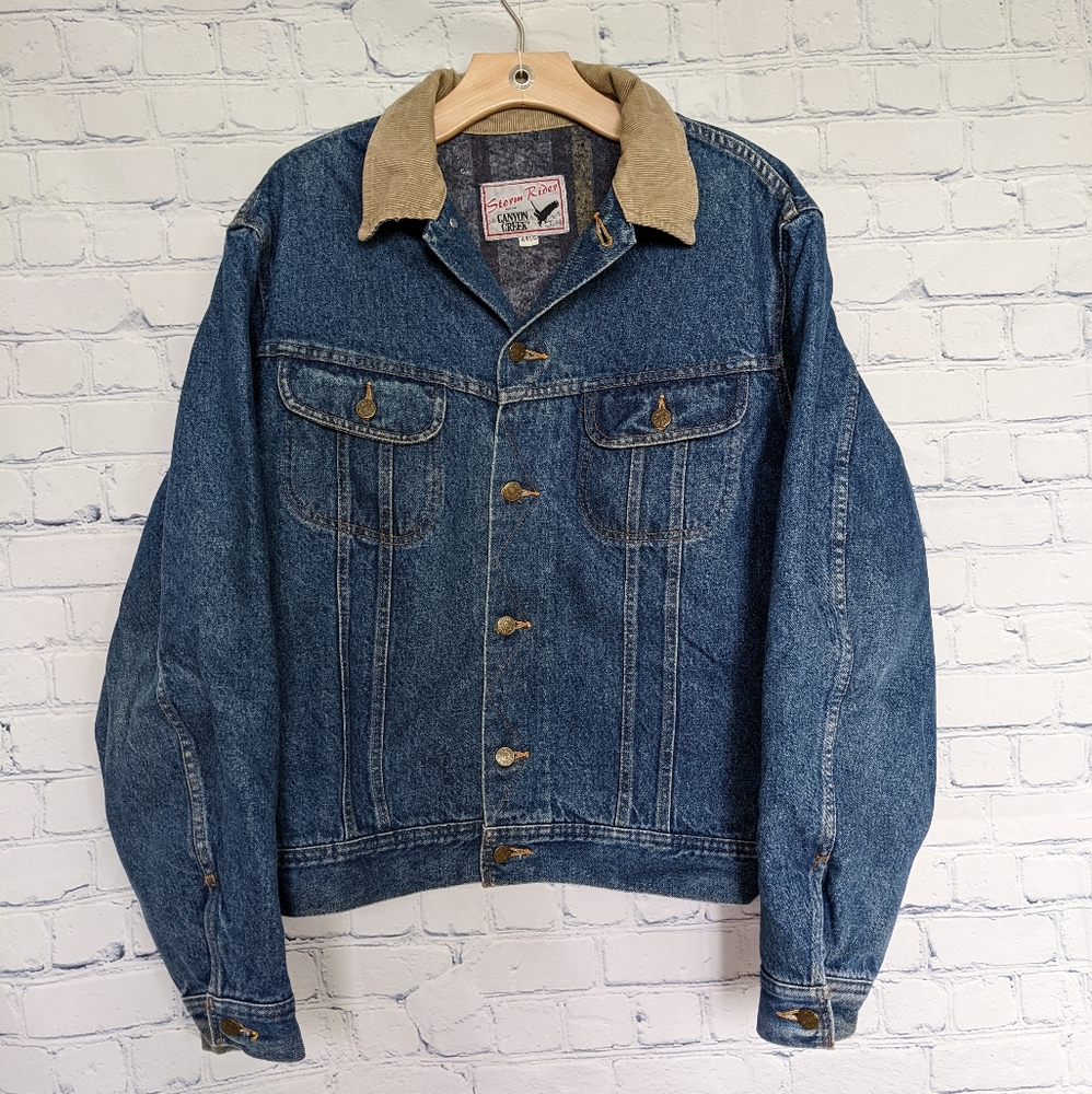 Vintage Storm Rider by Canyon Creek Blanket Lined Denim Jacket